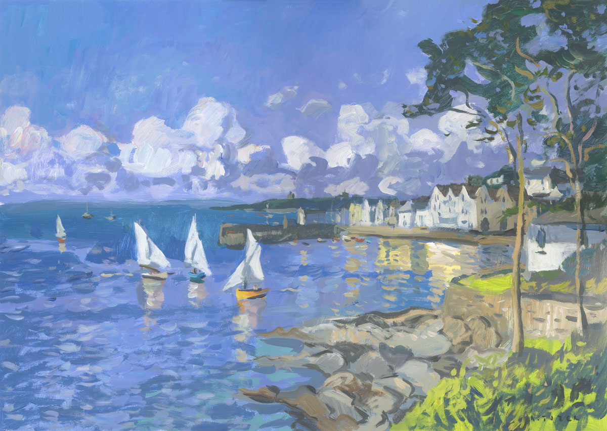 1200x852 Summer Scene, St Mawes' - Summer Scene Painting