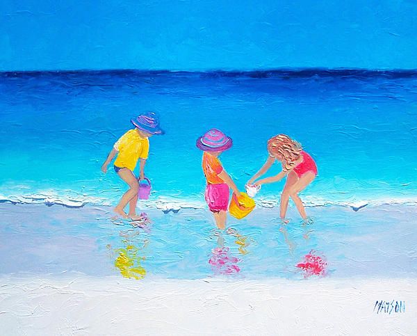 600x483 Beach Painting, Canvas Art, Beach Art, Seascape, Beach Decor - Summer Themed Painting