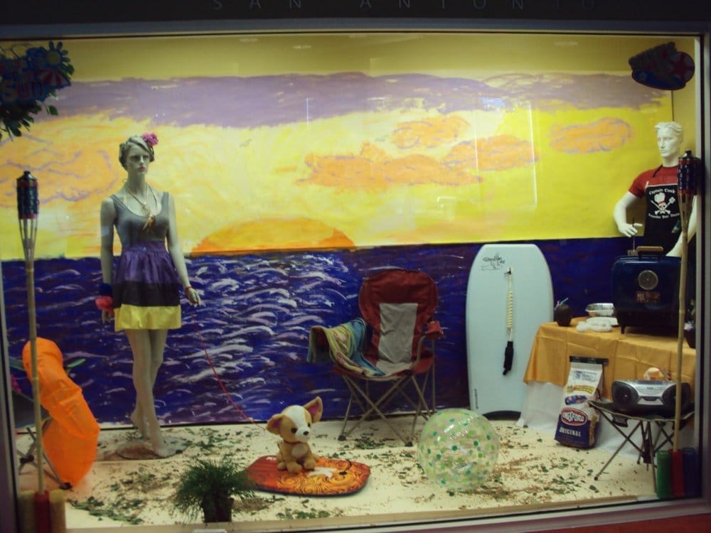 1000x750 Summer Themed Display Window Created By Iadt's Visual - Summer Themed Painting