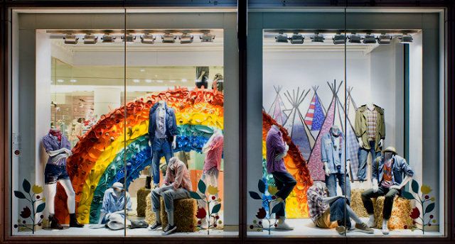 640x344 Summer Window Gap Rainbow Summer Window Gap Rainbow Work - Summer Window Painting