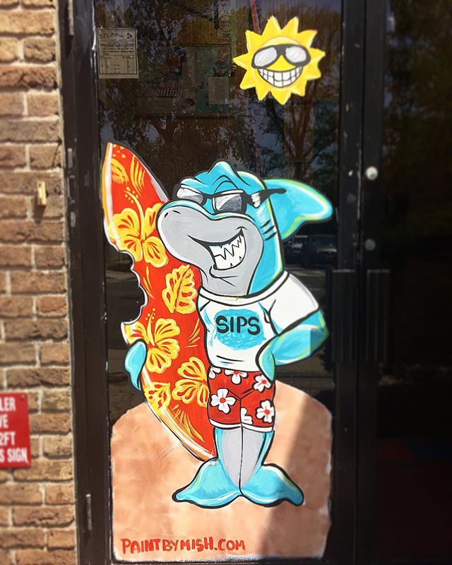 640x800 The Sips Summer Window Paint Is Up! - Summer Window Painting