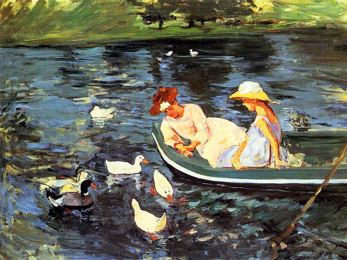 1118x837 Summertime 1894 2 Painting Mary Cassatt Oil Paintings - Summertime Painting