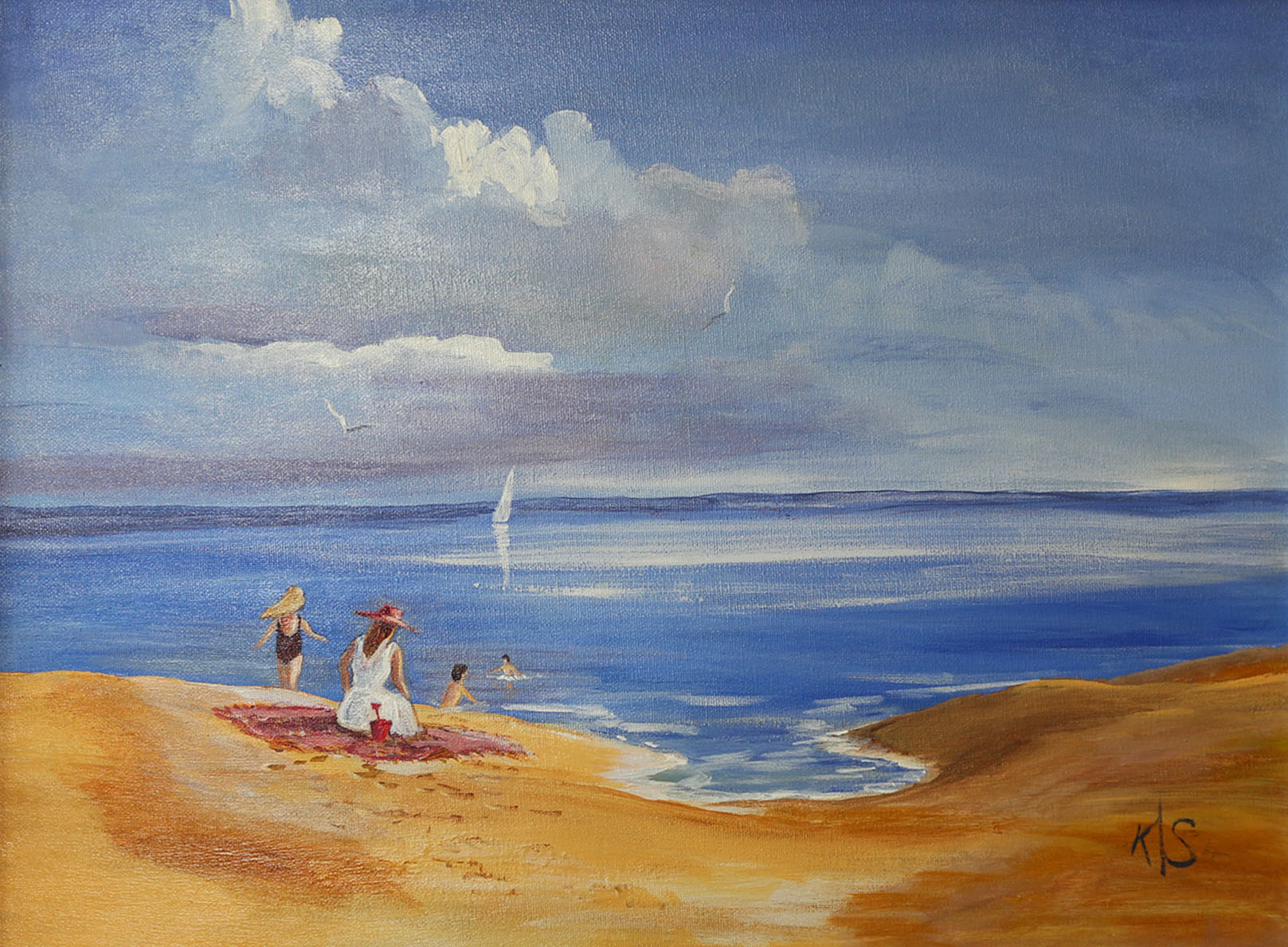 1617x1188 Summertime Curracloe - Summertime Painting