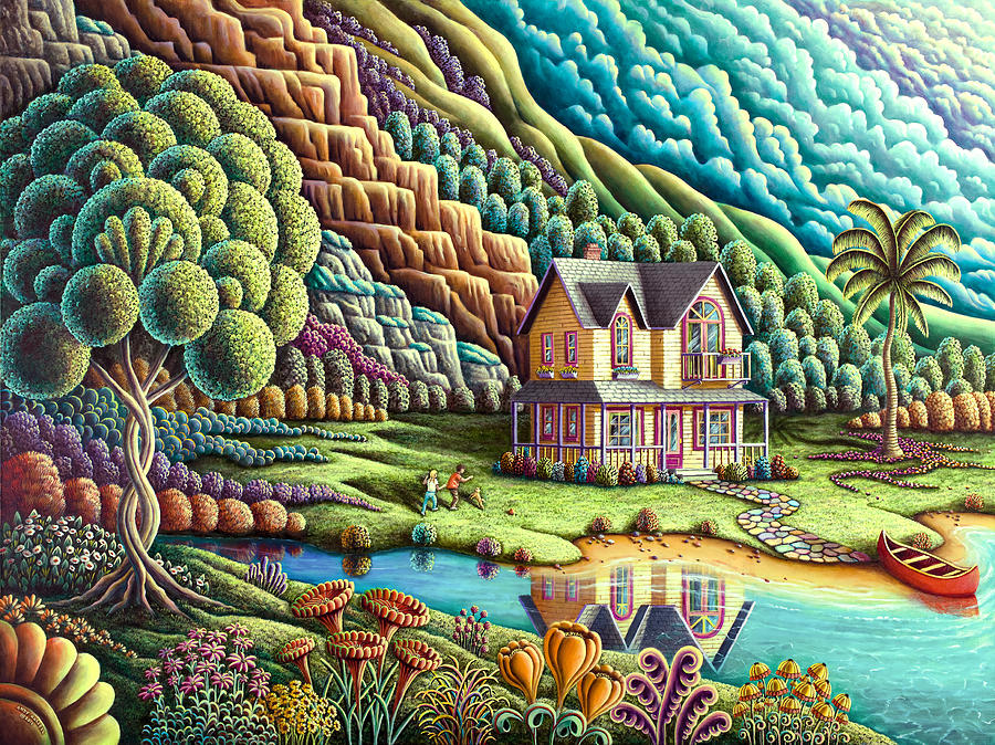 900x674 Summertime Painting By Andy Russell - Summertime Painting