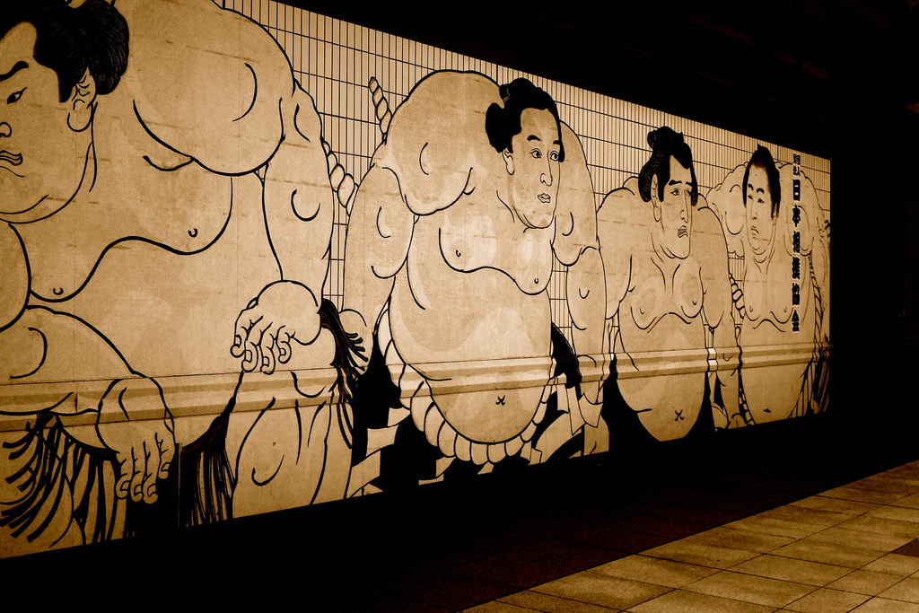 1024x683 Ryogoku Sumo Painting Will Hines - Sumo Painting