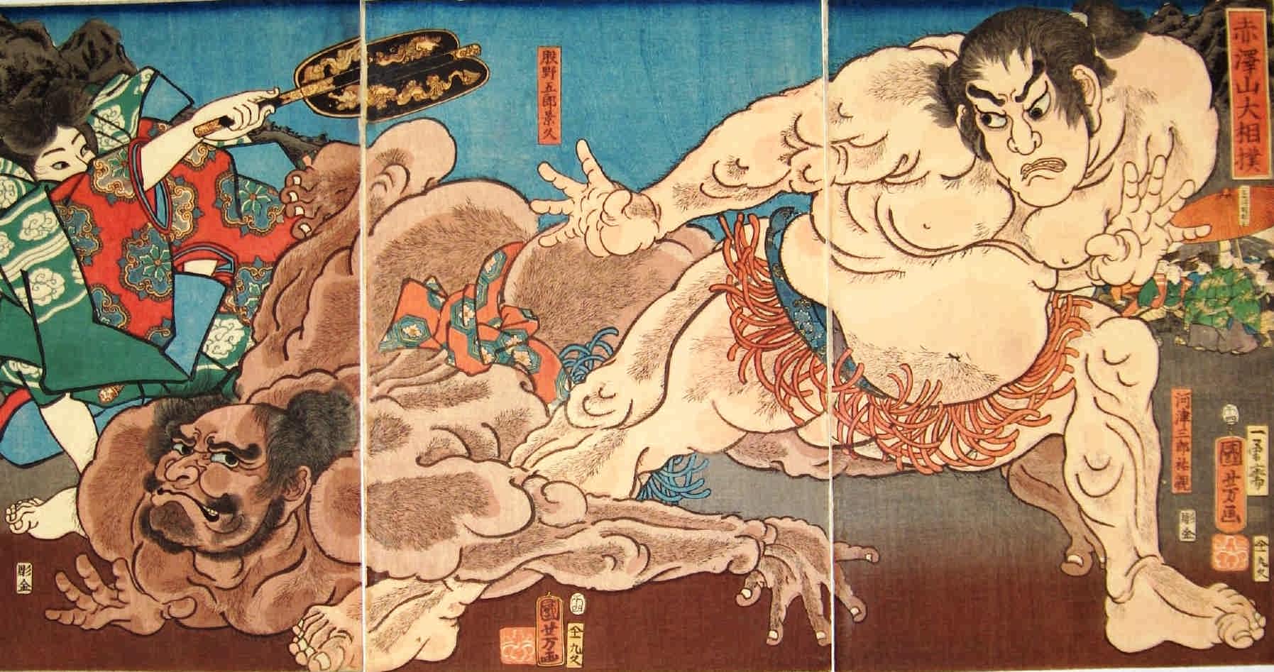 1795x947 The Japanese Sumo. Image - Sumo Painting