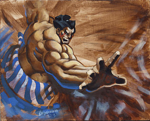 300x242 Japanese Sumo Paintings Fine Art America - Sumo Painting