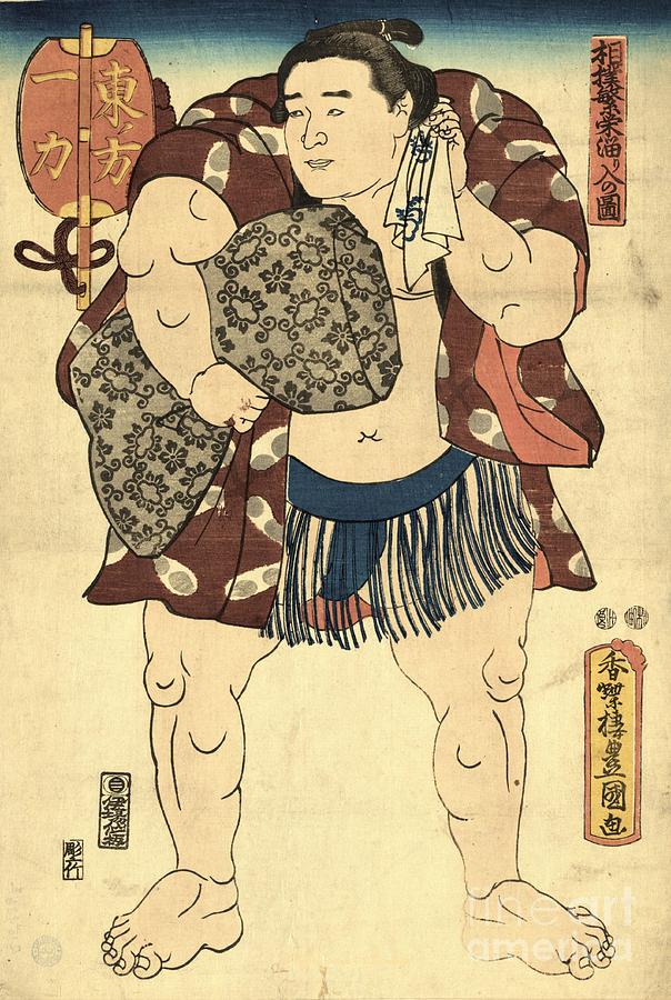 604x900 Sumo Wrestler Ichiriki Photograph By Padre Art - Sumo Wrestler Painting
