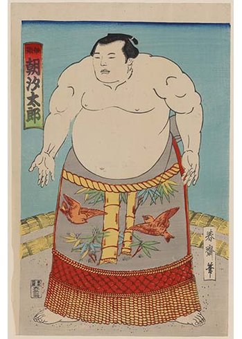 349x490 Buyenlarge - Sumo Wrestler Painting