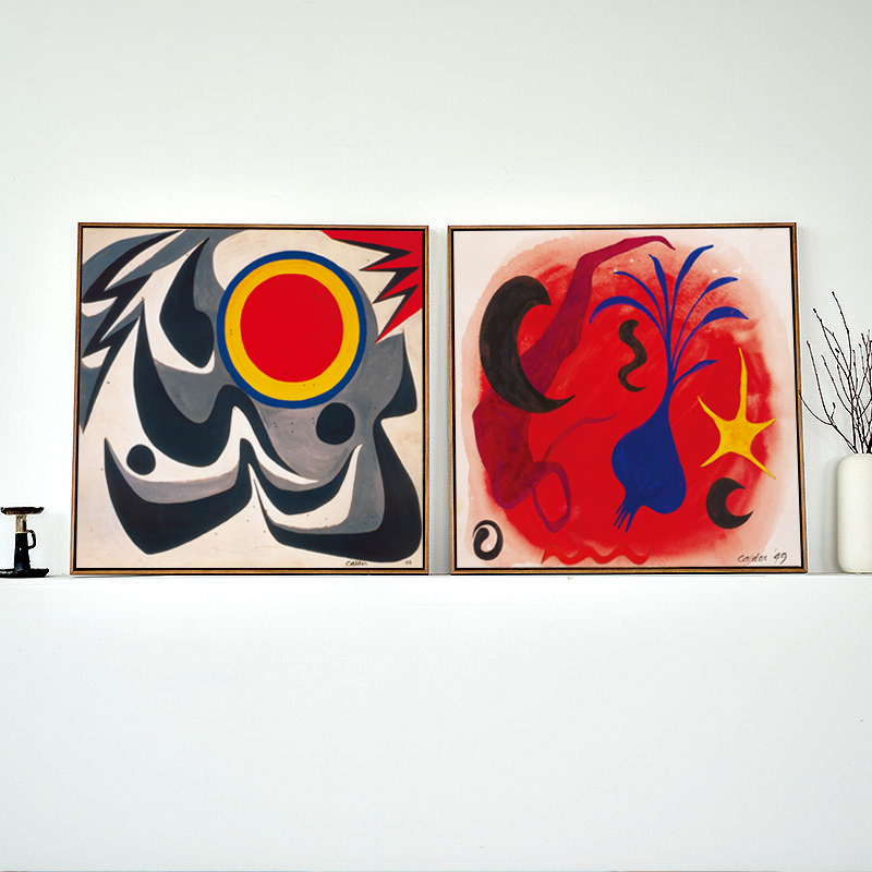 800x800 Elegant Poetry Simple Abstract Oil Painting Sun Moon Canvas Art - Sun And Moon Canvas Painting