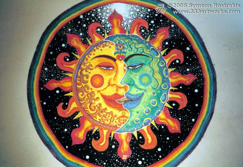 800x549 B]sun moon (1999)[] Triplethree Foundmyself - Sun Moon Painting