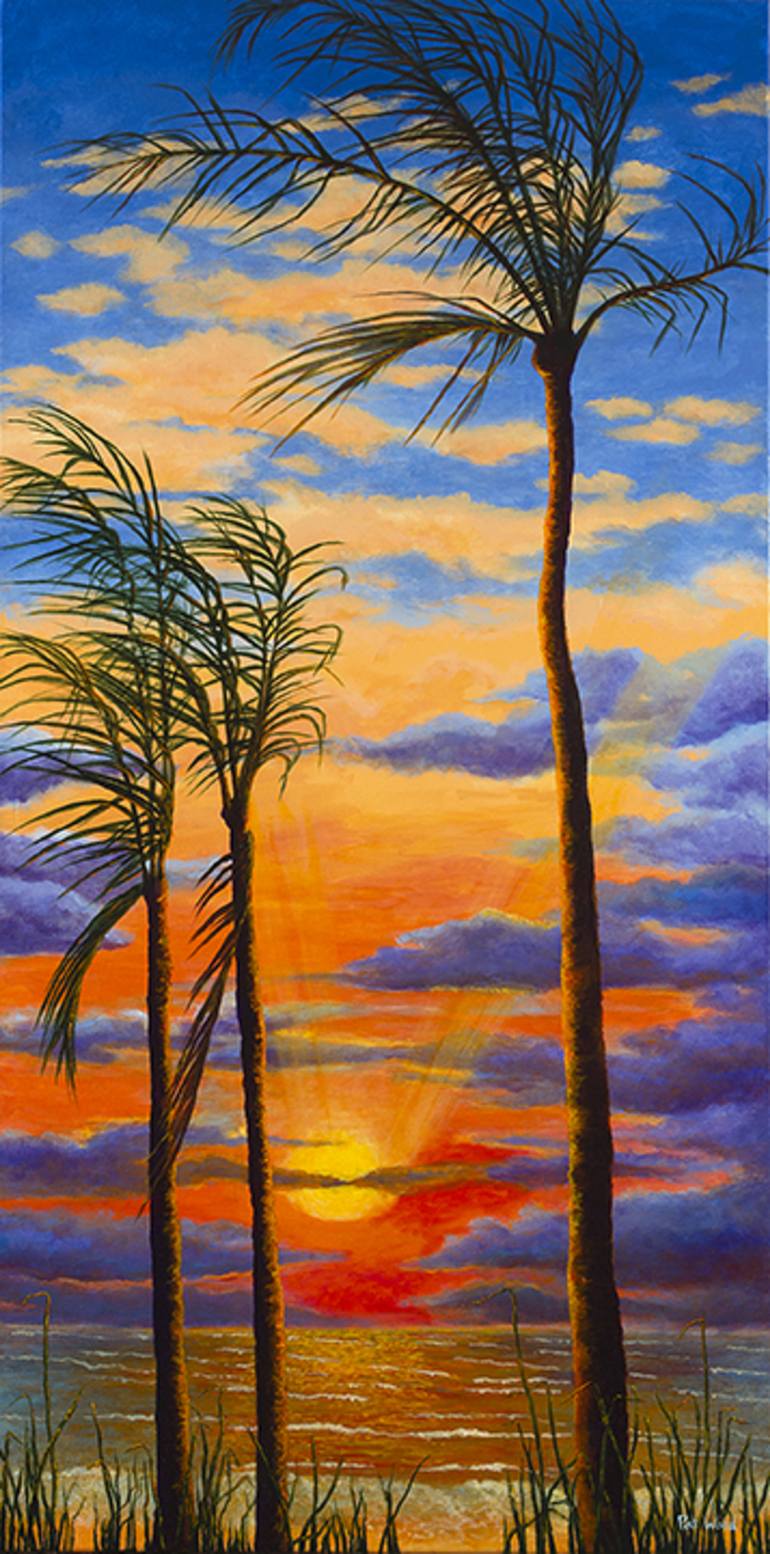 770x1554 Saatchi Art Sunburst Painting By Pat Ward - Sunburst Painting