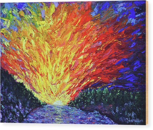 536x457 Sunburst Painting By Stan Hamilton - Sunburst Painting
