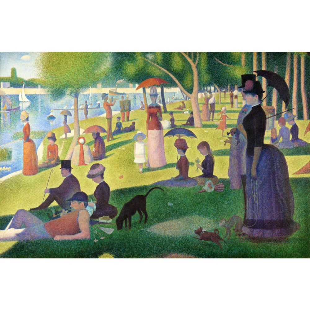 1000x1000 Georges Seurat - Sunday Afternoon Painting