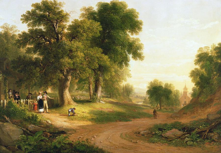 900x622 Sunday Morning Painting By Asher Brown Durand - Sunday Morning Painting