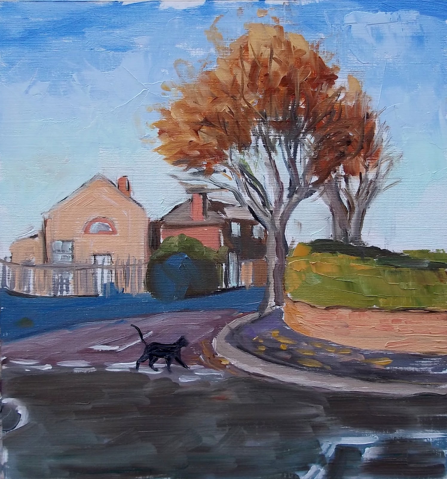 1496x1600 Azra's Painting A Day Sunday Morning Walk - Sunday Morning Painting