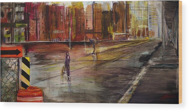 630x369 Early Sunday Morning Wood Print By Jack Diamond - Sunday Morning Painting