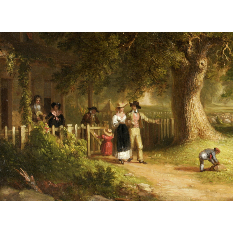 800x800 New York Historical Society Sunday Morning - Sunday Morning Painting By Asher Durand