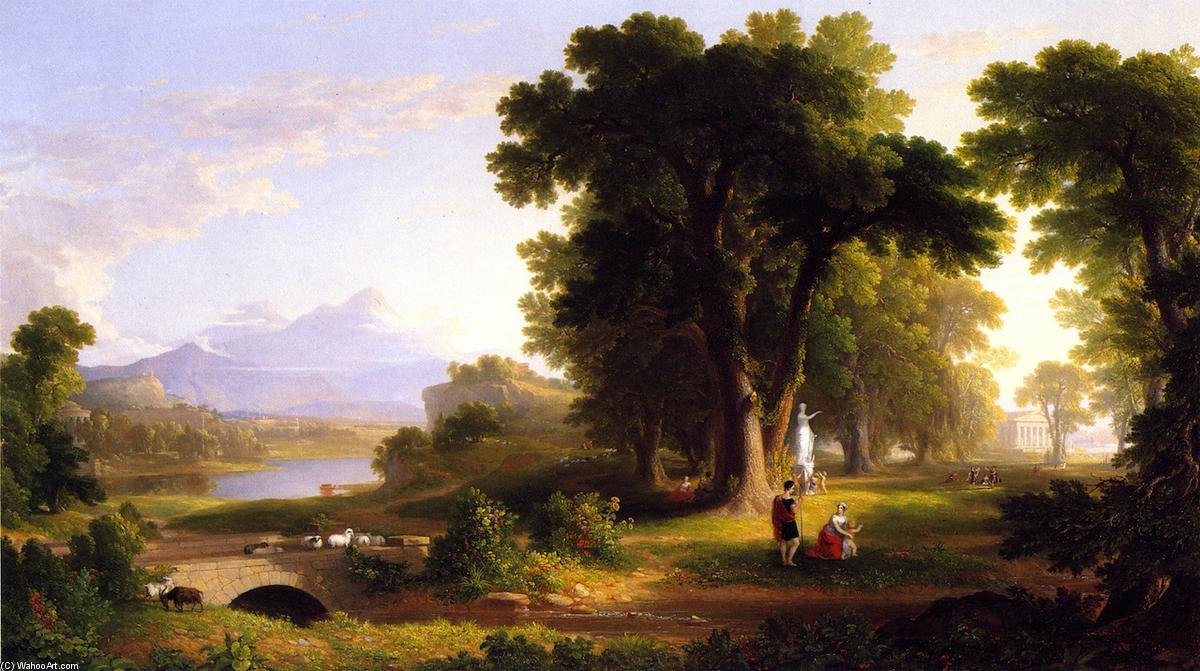 1200x671 The Morning Of Life, Oil On Canvas By Asher Brown Durand (1796 - Sunday Morning Painting By Asher Durand