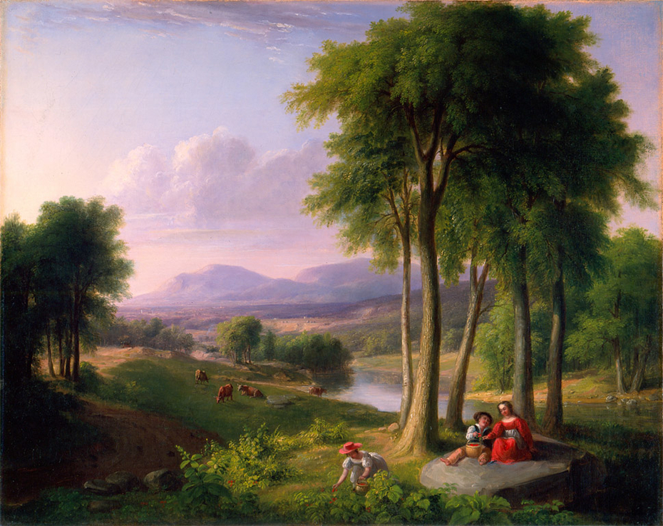 930x737 View Near Rutland, Vermont Asher Brown Durand - Sunday Morning Painting By Asher Durand