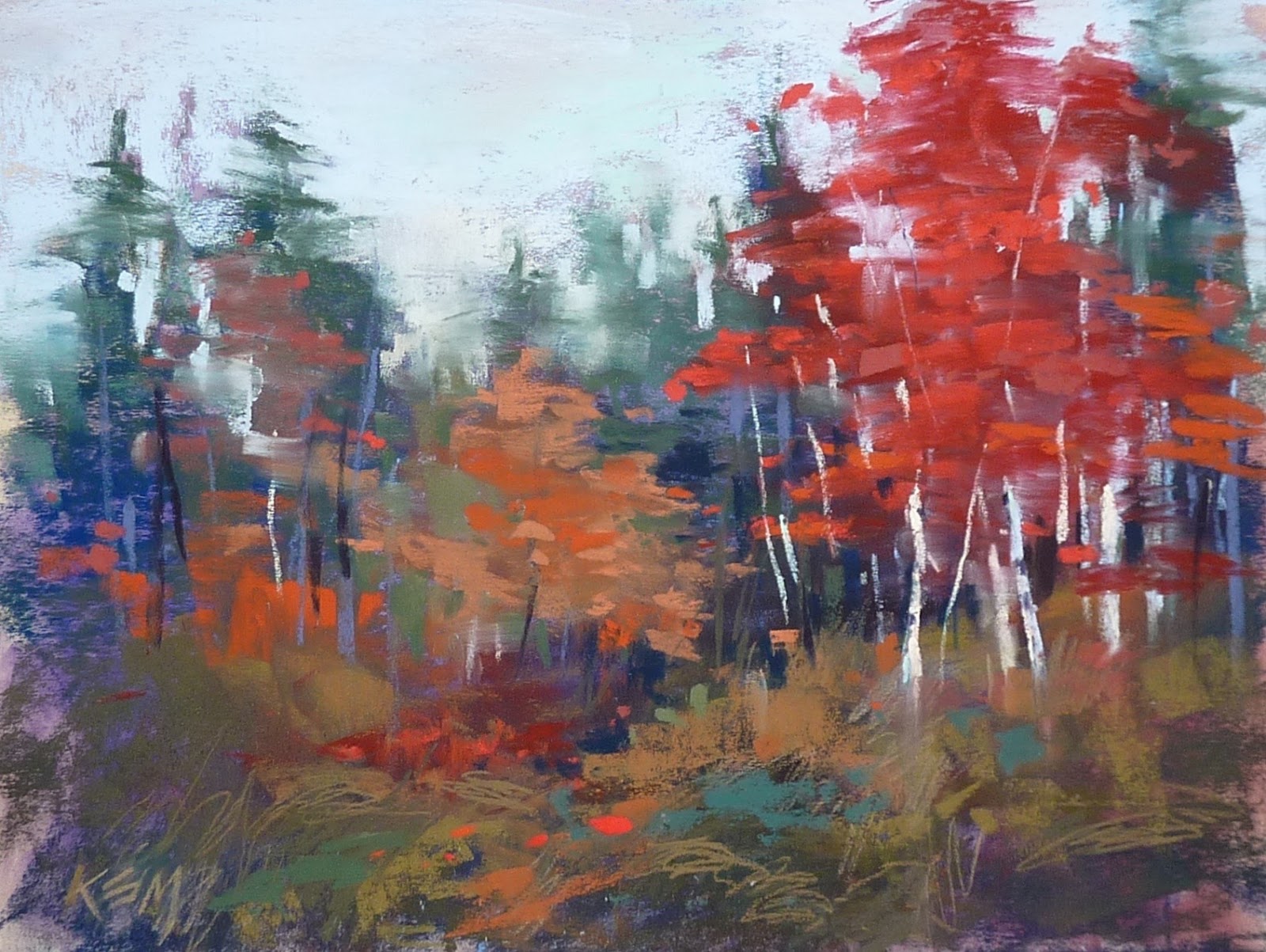 1600x1203 Painting My World Sunday Studio Time Intimate Autumn Landscape - Sunday Painting