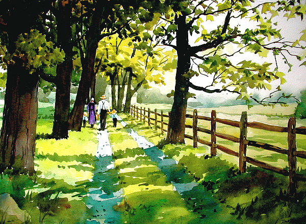 600x440 Sunday Afternoon Painting By Faye Ziegler - Sunday Painting