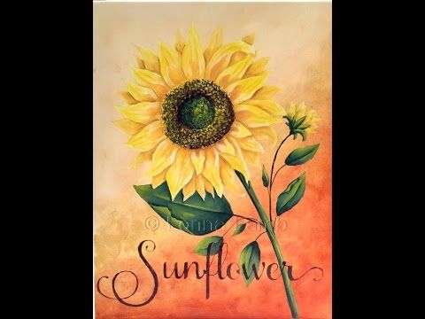 480x360 Sunflower Painting Tutorial Free Easy Acrylic Painting Lesson - Sunflower Acrylic Painting