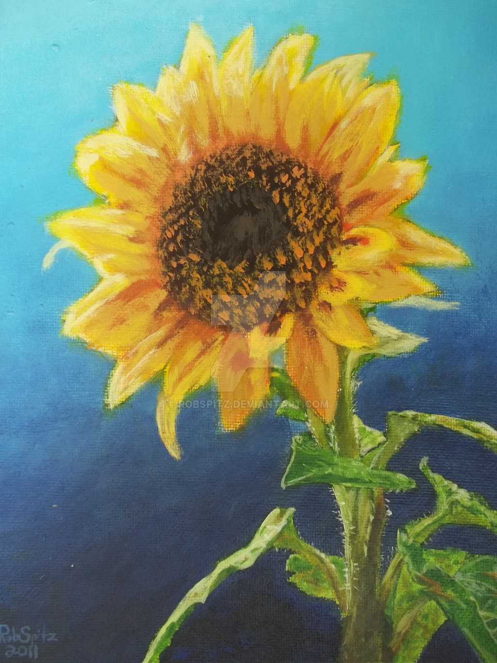 1024x1365 Eleletsitz Sunflower Acrylic Painting Images - Sunflower Acrylic Painting