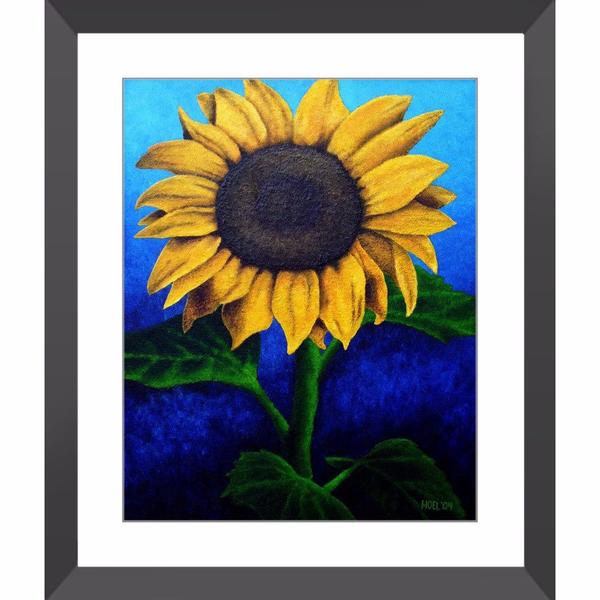 600x600 Face The Sun - Sunflower Acrylic Painting