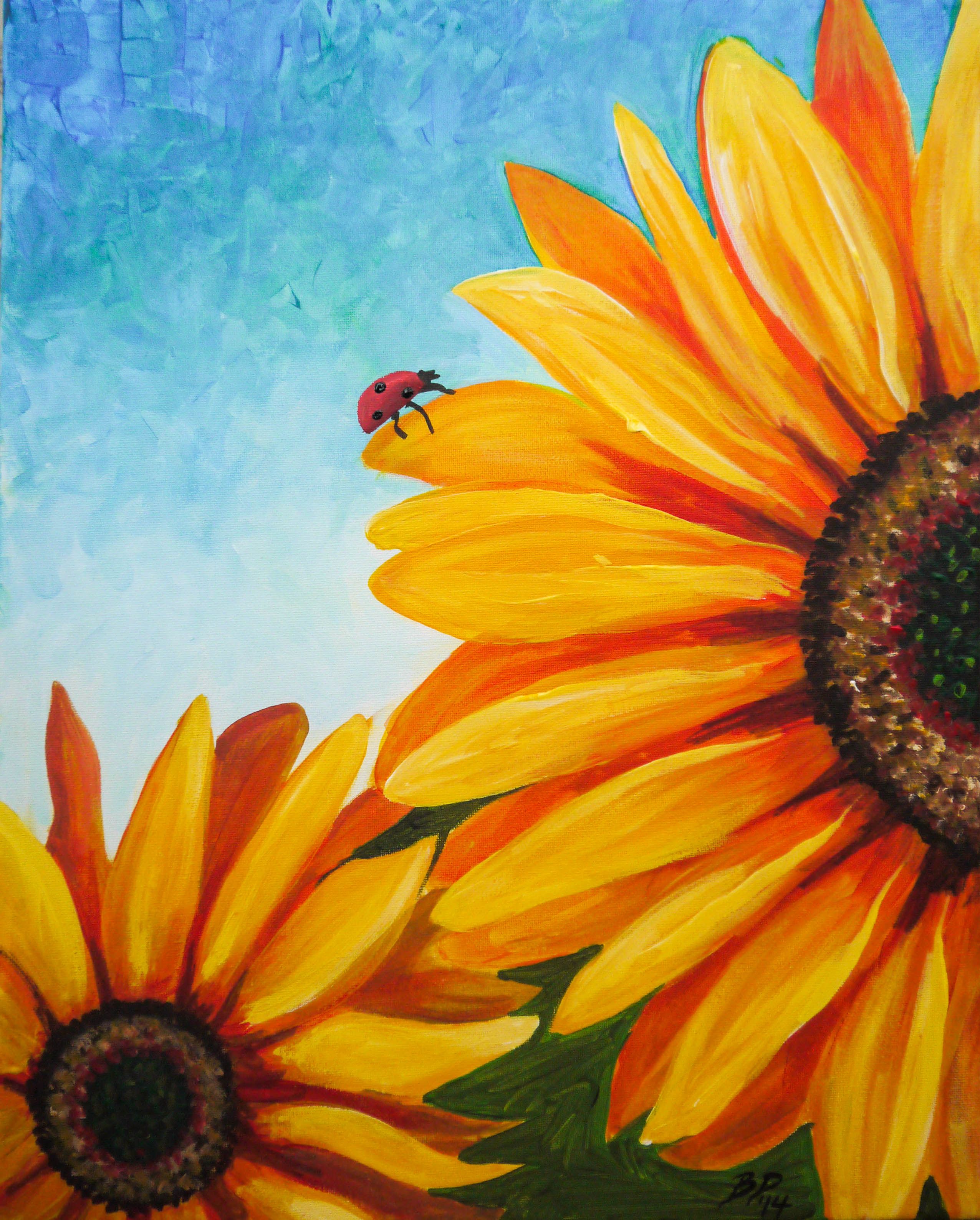 2552x3177 Sunflowers - Sunflower Canvas Painting