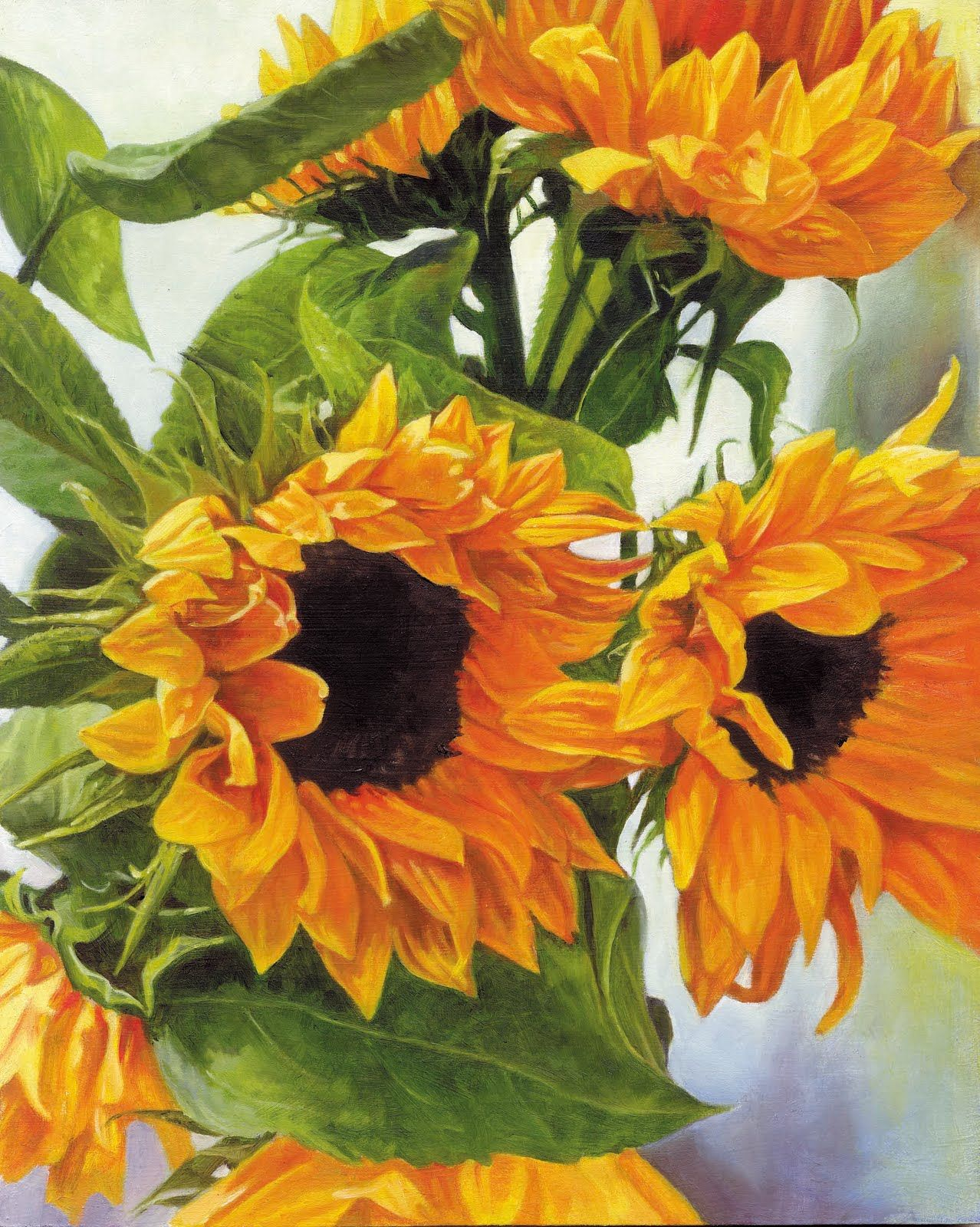 Sunflower Oil Painting At PaintingValley Explore Collection Of Sunflower Oil Painting At PaintingValley Explore Collection Of