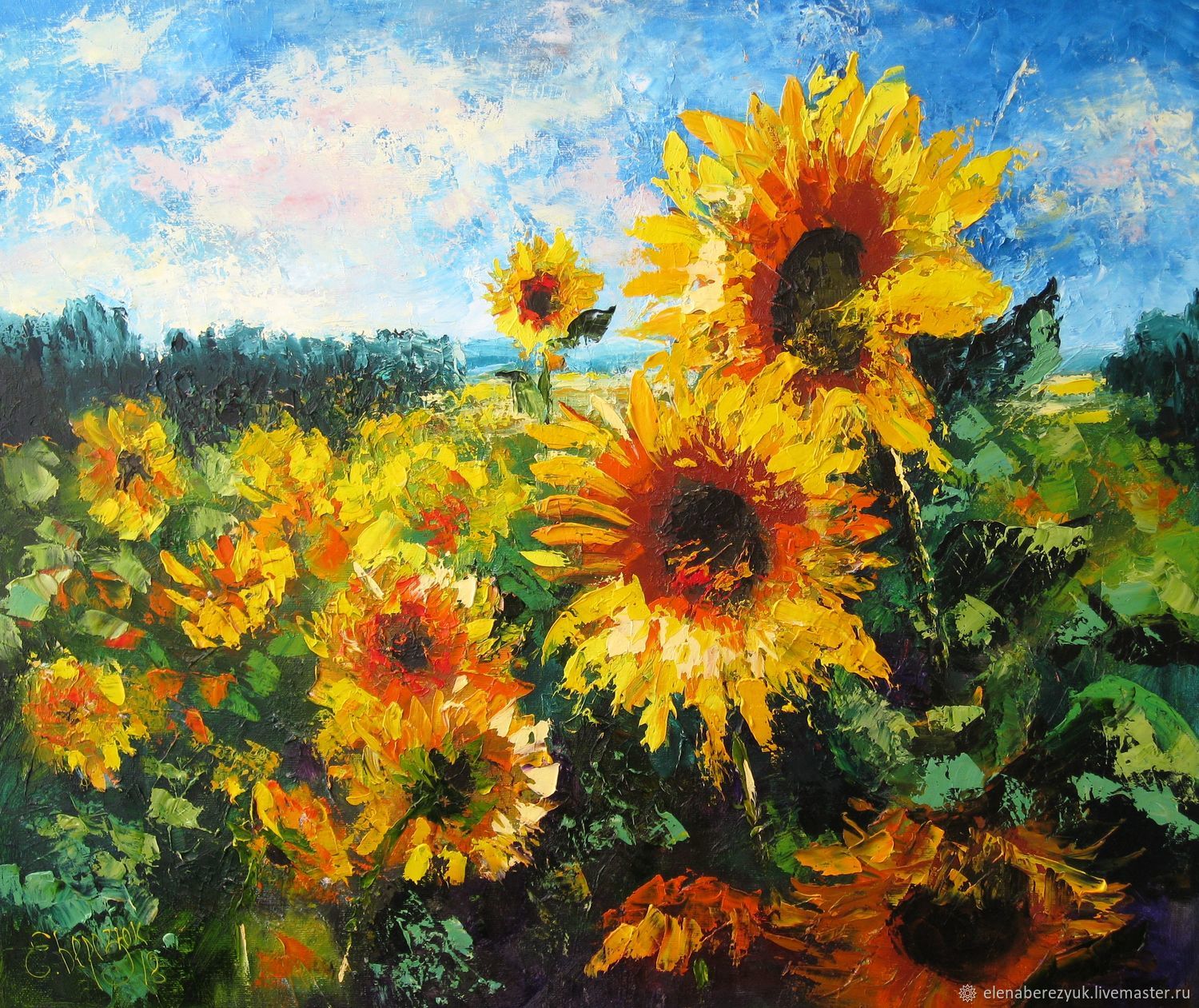 Sunflower Oil Painting At PaintingValley Explore Collection Of Sunflower Oil Painting At PaintingValley Explore Collection Of