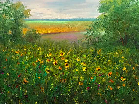 570x427 Sunflower Oil Painting - Sunflower Oil Painting