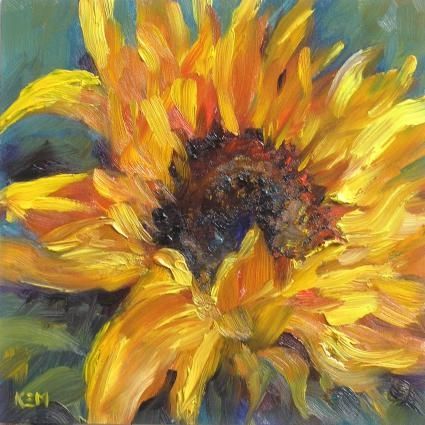 425x425 Sunflower Oil Painting - Sunflower Oil Painting