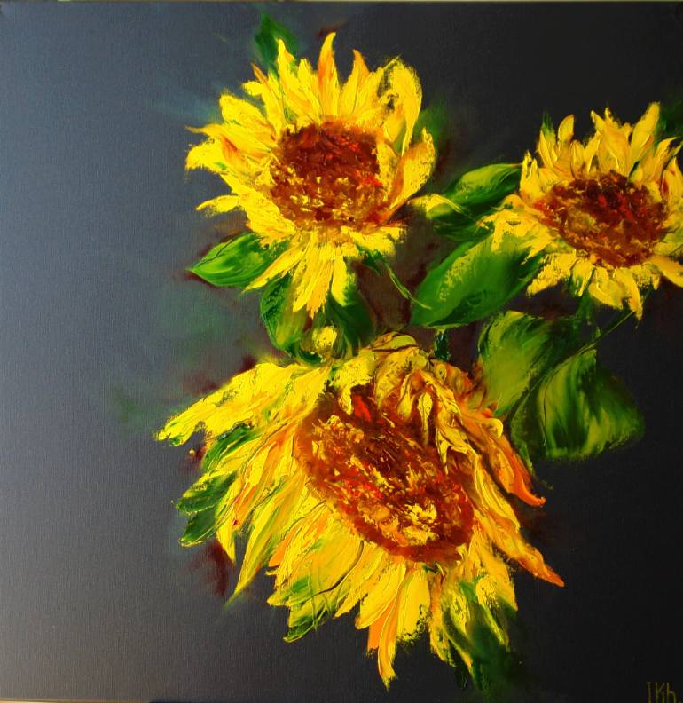 770x792 Saatchi Art Blossom Series. Sunflowers, Oil Painting On Canvas - Sunflower Oil Painting On Canvas