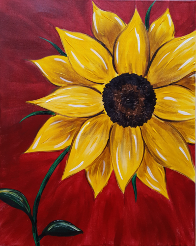 399x500 Margarita Amp Paint Night - Sunflower Painting
