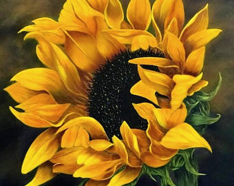 340x270 Sunflower Painting Etsy - Sunflower Painting