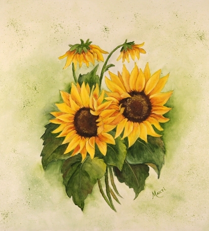 Sunflower Painting at PaintingValley.com | Explore collection of ...