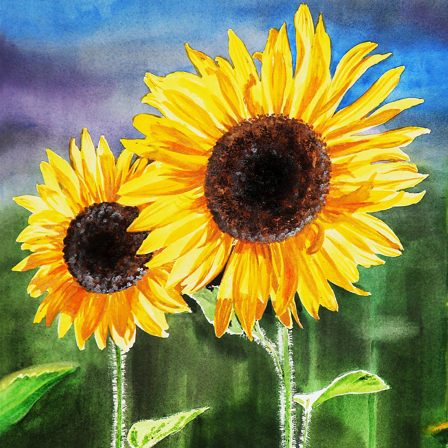 Sunflower Painting At PaintingValley Com Explore Collection Of   Sunflower Painting 29 