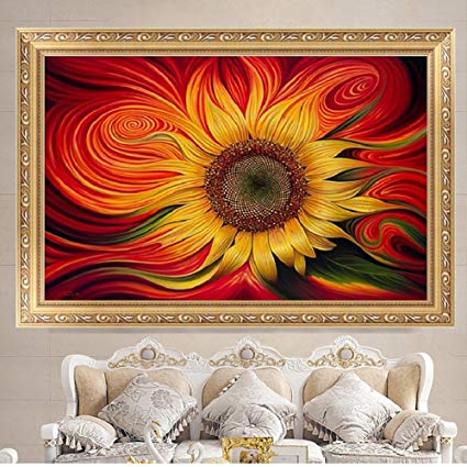 425x425 Lay's 5d Diamond Painting Cross Stitch Kit Sunflower - Sunflower Painting