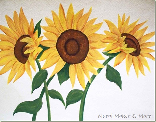 499x390 How To Paint Sunflowers Again - Sunflower Painting For Kids