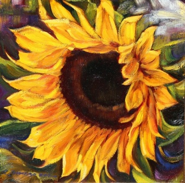 369x364 Sunflower Painting Provence 2 - Sunflower Painting Images