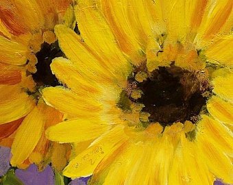 340x270 Sunflower Painting Etsy - Sunflower Painting Images