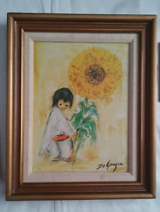 227x300 Degrazia Paintings Ebay - Sunflower Painting On Wood