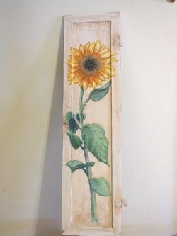 250x333 Painted Wood Objects - Sunflower Painting On Wood