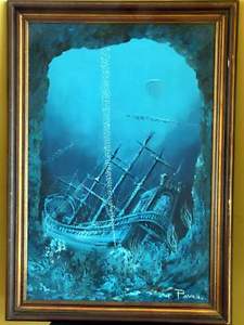 225x300 Pavan Painting Of Sunken Ship Underwater Shipwreck Ebay - Sunken Ship Painting