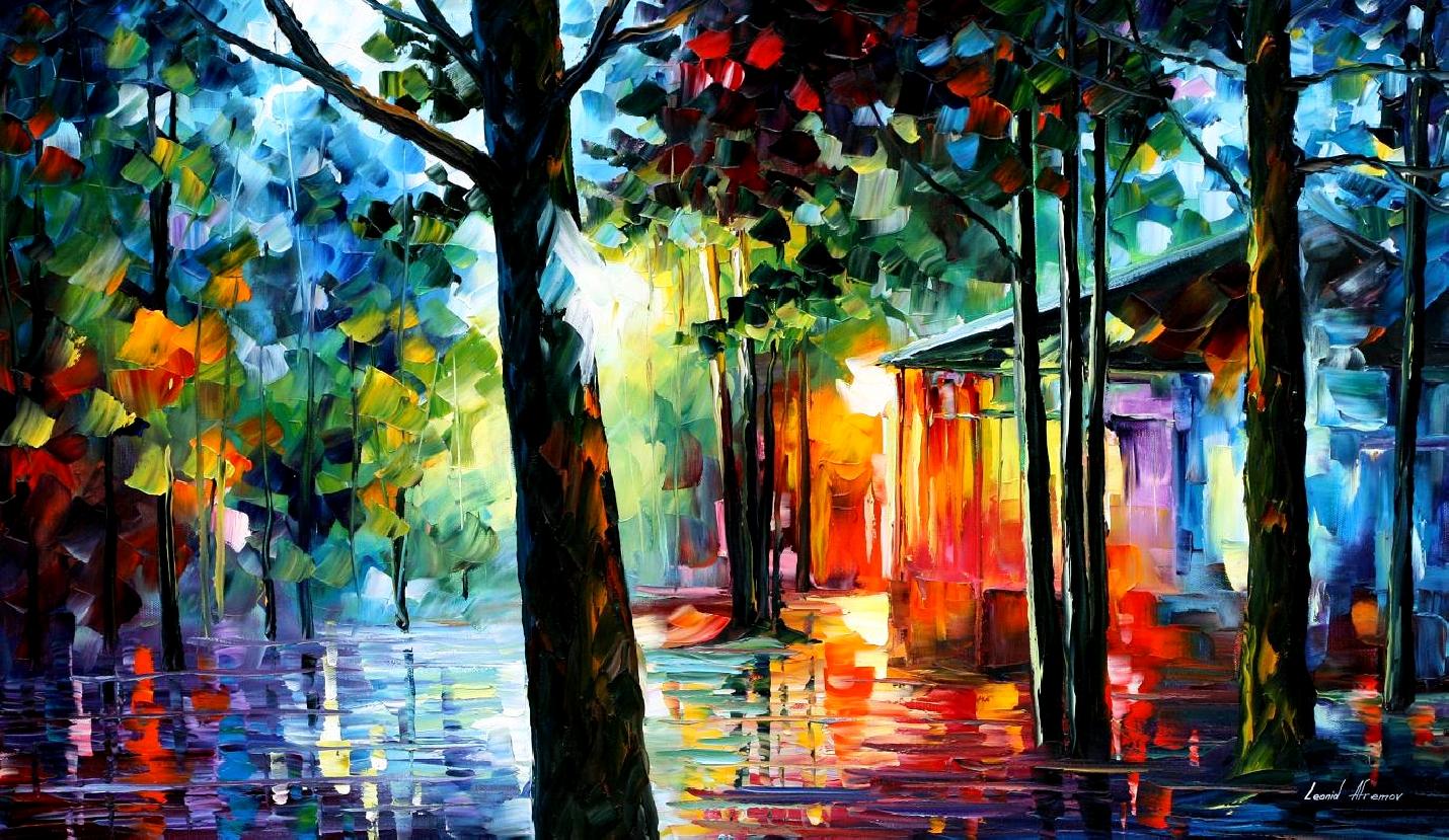 1430x829 Leonid Afremov, Oil On Canvas, Palette Knife, Buy Original - Sunlight Painting