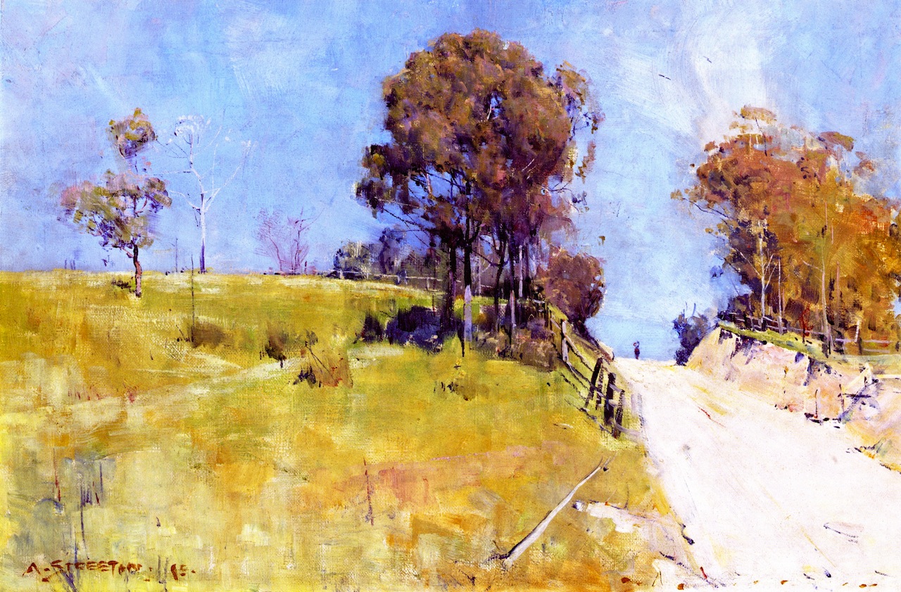 1280x841 Sunlight Painting Sir Arthur Streeton Oil Paintings - Sunlight Painting