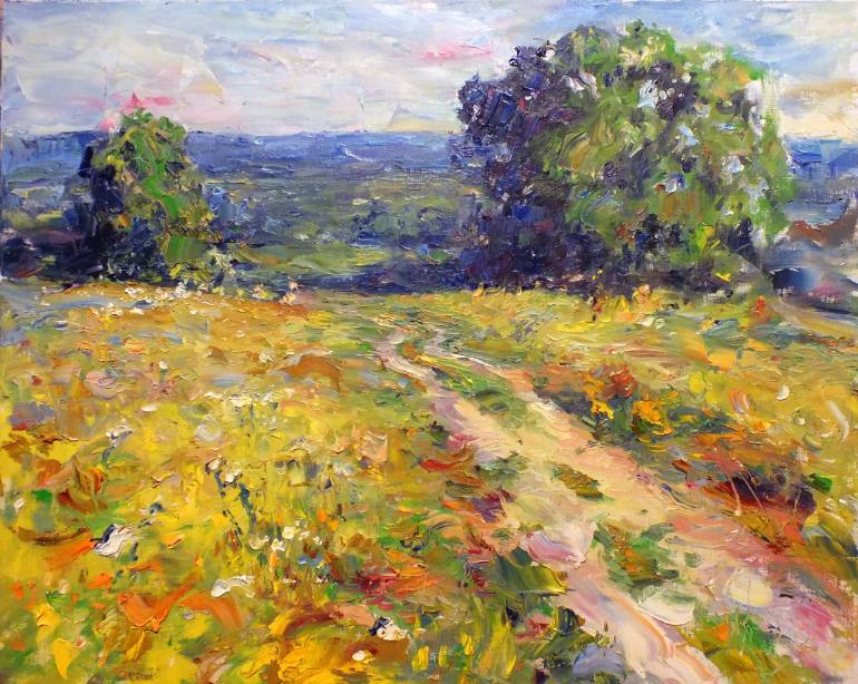 770x614 Saatchi Art Sunny Day Painting By Artem Brazhnik - Sunny Day Painting