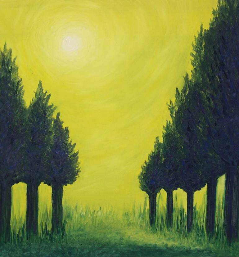 770x828 Saatchi Art Sunny Day Painting By Einat Bh - Sunny Day Painting